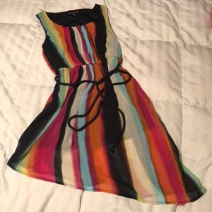 Asymmetrical Multi colored sun dress